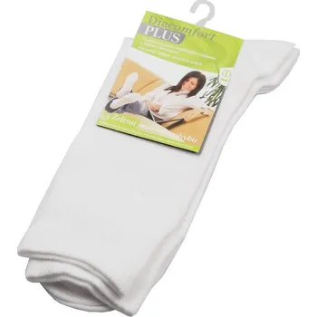 Dámské ponožky MTE Antibakteriální bavlněné ponožky pro diabetiky Diacomfort Barva: bílá, Velikost: 35-38