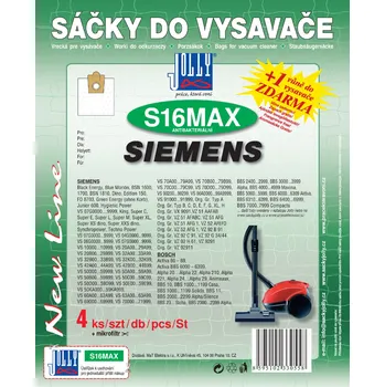 Sáček do vysavače JOLLY Sáčky do vysavače S16 MAX - textilní Vůně sáčku: Fresh