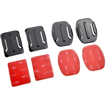 Sportovní kamera PRO GOPRO Nalepovací držáky (2 ploché + 2 zahnuté)