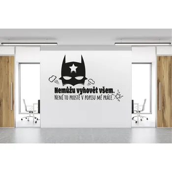Samolepící dekorace Lepy.cz Samolepka na zeď Nemůžu vyhovět všem Velikost (šířka x výška): l25x79cm, Barevná varianta: Světle růžová