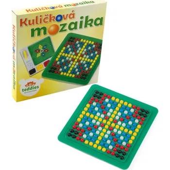 Mozaiková sada Teddies Mozaika kuličková s pinzetou malá 250 ks