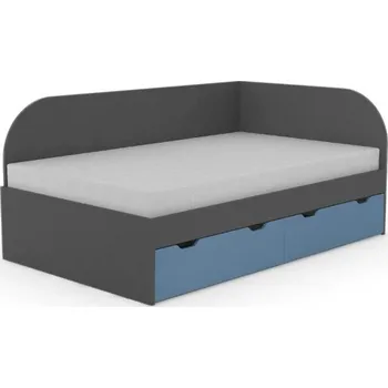 Postel Postel Rea Gary s roštem 120cm-pravá - Postel se šuplíky a roštem