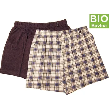 Pánské spodní prádlo Pánské trenýrky Molvy 100% BIO Bavlna KP-063 XL