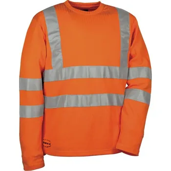 Pracovní oblečení Reflexní mikina COFRA NEW SKITTLE Barva: Reflexní oranžová, Velikost: 4XL