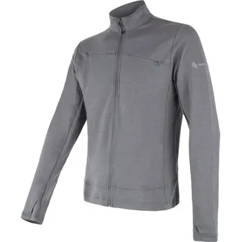 Sensor Merino Upper celozip pánská šedá, S