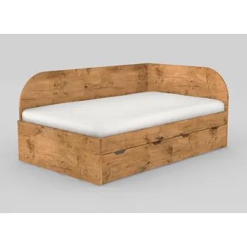 Postel Postel Rea Gary s roštem 120cm-pravá - Postel se šuplíky a roštem