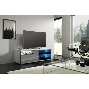 Televizní stolek Televizní (tv) stolek Moon s LED osvětlením - Televizní stolek