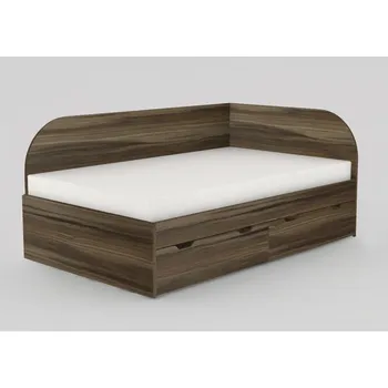 Postel Postel Rea Gary s roštem 120cm-pravá - Postel se šuplíky a roštem