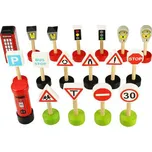 Bigjigs Toys Sada dopravních značek 18…