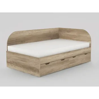 Postel Postel Rea Gary s roštem 120cm-pravá - Postel se šuplíky a roštem