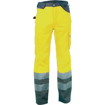 montérky Reflexní pracovní kalhoty COFRA LIGHT Barva: Reflexní žlutá, Velikost: 52