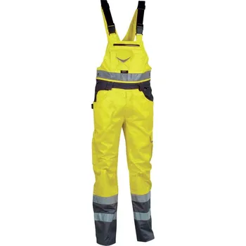 montérky Reflexní pracovní kalhoty Cofra BRIGHT Barva: Reflexní žlutá, Velikost: 64