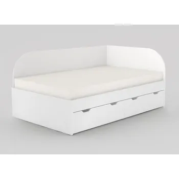 Postel Postel Rea Gary s roštem 120cm-pravá - Postel se šuplíky a roštem