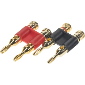 Autorádio Dual banana konektor pro kabel do 10mm (pár) - cp4072