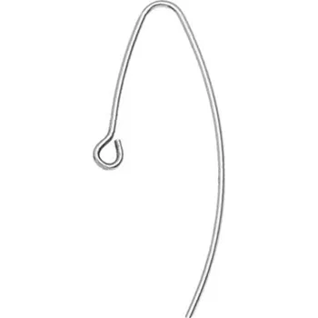 Materiál na výrobu šperku Šperky4U Stříbrné náušnicové zapínání otevřené - dámský patent Ag 925/1000 - 1 kus - KST1014