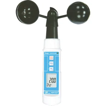 Anemometr Lutron Měřič rychlosti proudění a teploměr AM 4221; 0,9-35 m/s, 0 až 50 °C