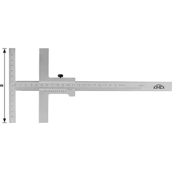 Posuvné měřítko KINEX » K-MET Posuvné měřítko na rýsování paralelní KINEX 160 mm