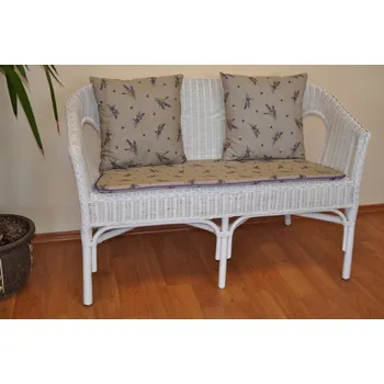 Podsedák Polstr na lavici Fabion levandule s polštářky