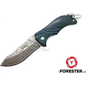 kapesní nůž ODEON OPTICS Kapesní nůž ODEON - damašková ocel - Matná střenka