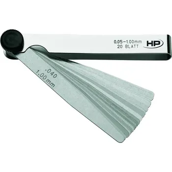 Helios Preisser Spárová měrka nerezová Helios Preisser, délka plíšků 100 mm, rozsah 0,05 - 1 mm, počet ks v sadě 13