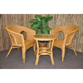 Sedací souprava Ratanová sedací souprava Fabion medová