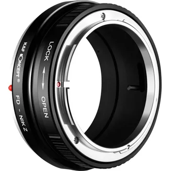 Redukce K&F Concept z objektivu Canon FD na Nikon Z (Umožní nasadit objektiv s bajonetem CANON FD na fotoaparáty NIKON Z)