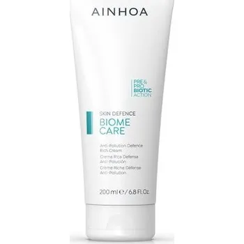 Pleťový krém Ainhoa Biome Care Anti-polution Defence Rich Cream - Ochranný krém proti znečištění pro suchou pleť 200 ml