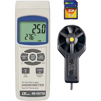 Anemometr Lutron Anemometr AM 4207SD; 0,4-30 m/s, 0 až 50 °C