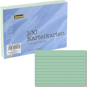 Kartotéční lístek Idena Kartoteční lístky A6 linkovaný