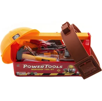 Dětská dílna Teddies Sada nářadí s helmou 10 ks