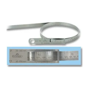 Řezací pravítko SCHWENK Ocelové pásmo V2A pro měření obvodu a průměru 5980 mm
