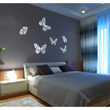 Samolepící dekorace Flexistyle Zrcadlová dekorace motýlů