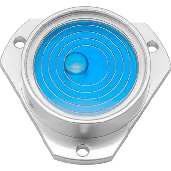 Úhloměr KINEX » K-MET Kruhová libela KINEX s upevňovacími otvory ?35 - stříbrná, hliník