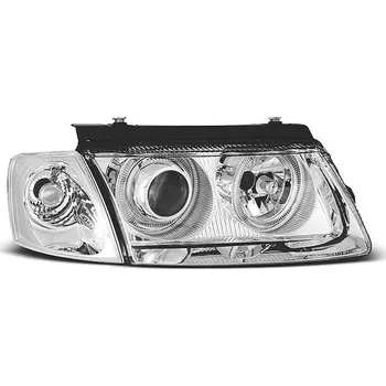 Přední světlomet Přední světla - angel eyes VW Passat 3B chromové