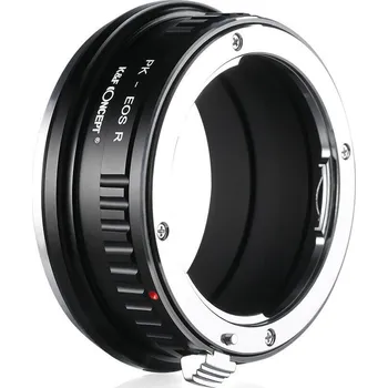 Redukce K&F Concept z objektivu Pentax K na CANON EOS R (Umožní nasadit objektiv s bajonetem Pentax K na fotoaparáty CANON EOS RF)