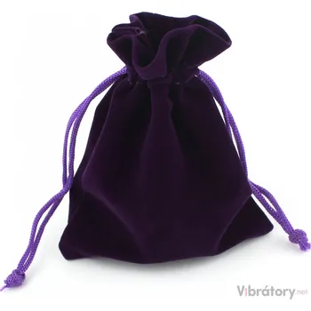 Dárková taška Dárkový sametový pytlík - fialový, různé velikosti, 15 x 19 cm