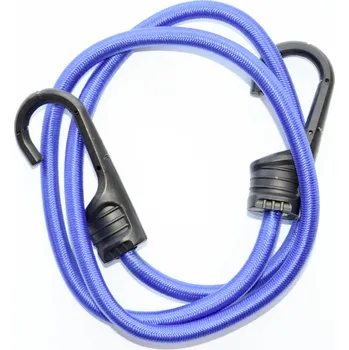 Upínací popruh Gumicuk 8 mm - poplastované háky Délka: 1 m, Barva: modrá