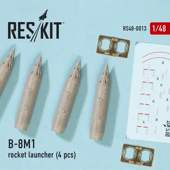 Plastikový model Reskit 1/48 B-8M1 Rocket Launcher (4 pcs.)