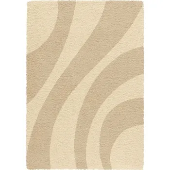 Koberec Výprodej: Kusový koberec Super Shaggy 6569-65, 200x290, béžová, ložnice - 1 rok na vrácení + DOPRAVA ZDARMA k Vám i zpět