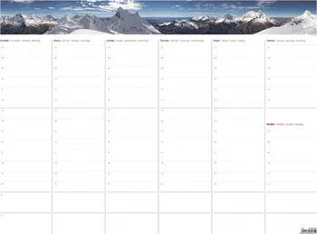 Kalendář Helma365 Týdenní plánovací mapa A2 2020