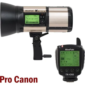 Studiový blesk Bateriový blesk n flash K8 TTL 800 s řízením pro Canon (podpora HSS) - doprava zdarma