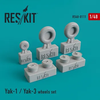 Plastikový model Reskit 1/48 Yak-1 / Yak-3 wheels set (ZVE,ICM,EDU)
