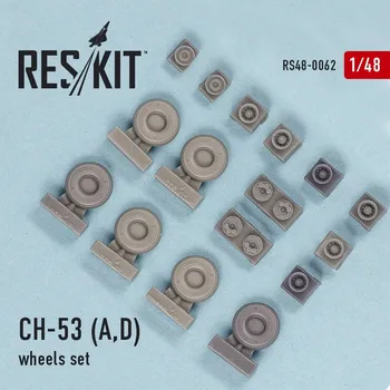 Plastikový model Reskit 1/48 CH-53 (A,D) wheels set (ACAD)