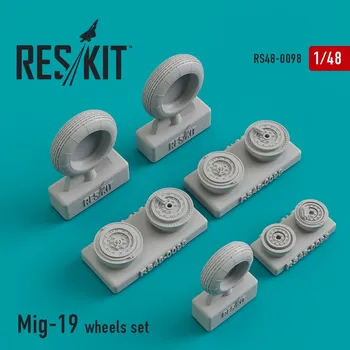 Plastikový model Reskit 1/48 MiG-19 wheels set (TRUMP)