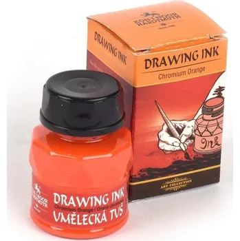 Výtvarná barva Umělecká tuš oranž chromová 20g Koh-i-noor 2240