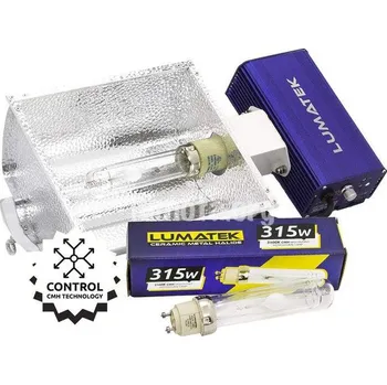 Osvětlení do terária Lumatek CMH 315W AURORA digitální kit se stínidlem - Controllable (Digitální předřadník Lumatek CMH 315W s CMH 315w výbojkou a stínidlem. Možno Připojení ovladače Lumatek Control Panel s mnoha možnostmi nastavení.)