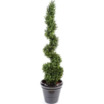 umělá květina BUXUS NEW SPIRAL FINE, 160cm (Luxusní buksus umělý strom)