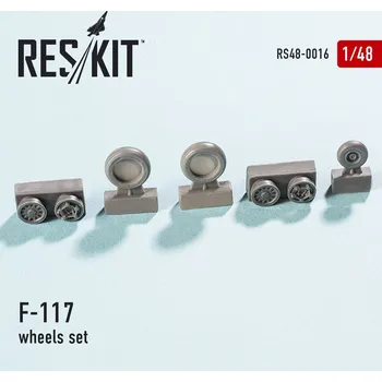 Plastikový model Reskit 1/48 F-117 'Nighthawk' wheels set...