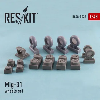 Plastikový model Reskit 1/48 MiG-31 wheels set (AMK,TRUMP)