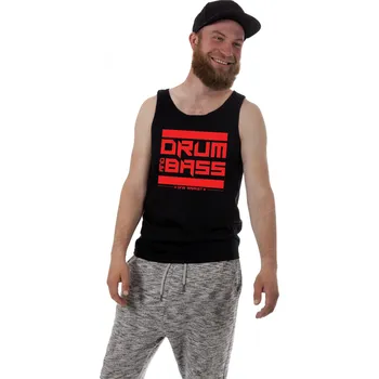 Pánské tílko Pánské tílko DNB STRIPES Velikost: L, Barva: Černá - Design 4